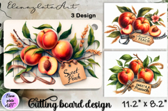 Watercolor sweet fruits sun Cutting Board Product Image 1
