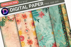 Summer Boho Digital Paper Product Image 1