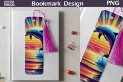 Sea Dolphin Tropical Bookmark Design | Ocean Reading Art Product Image 1