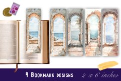 Sea bookmark craft, bookmark designs, sea paper cut Product Image 1