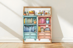 Summer Bookshelf Clipart Product Image 2