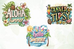 Summer Bundle Sublimation Clipart Product Image 2