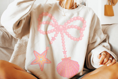 Summer Clam Coquette PNG, Preppy Summer PNG, Summer Vibes Product Image 3