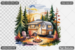 Summer Camping SVG PNG Sublimation Product Image 1
