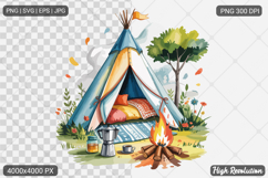 Summer Camping SVG PNG Sublimation Product Image 1