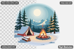 Summer Camping SVG PNG Sublimation Product Image 1