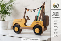 3D Summer Cars Bundle Laser Cut. Summer Stand Decor SVG Product Image 4