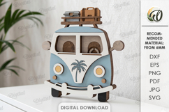 3D Summer Cars Bundle Laser Cut. Summer Stand Decor SVG Product Image 10