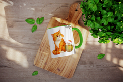 Summer Cat mug wrap printable sublimation design Product Image 4