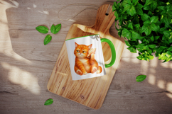 Summer Cat mug wrap printable sublimation design Product Image 4