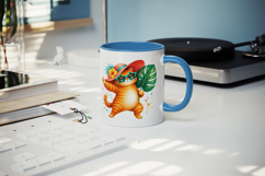 Summer Cat mug wrap printable sublimation design Product Image 5