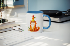 Summer Cat mug wrap printable sublimation design Product Image 5