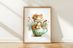 Whimsical Summer Cats Clipart Product Image 2