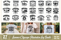 Summer Cityscape Illustration Svg Bundle Product Image 1