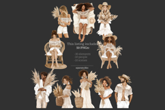 GlamArtZhanna, Summer clipart, Beach clip art, Neutral Summer png, Beige Summer png, Beige Summer clipart, Boho clip art, Boho summer png, Summer girl clipart, Summer woman png, Beach girl clipart, Beach black girl png, Coastal clipart, Bohemian clipart