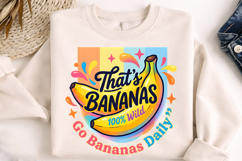 banana summer png, go bananas design, funny banana shirt, fruit sublimation, tropical banana png, summer fruit design, banana lover gift, summer shirt png, playful summer design, banana clipart