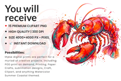 summer coastal clipart, beach clipart, ocean clipart, watercolor clipart, summer png, beach png, ocean png, tropical clipart, sea life clipart, marine animals png, watercolor ocean, seaside clipart, coastal design, beach theme, summer design, vacation cli