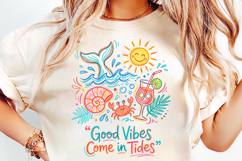 summer coastal png, good vibes design, ocean sublimation, beach shirt design, coastal t shirt png, summer beach png, ocean lover gift, seaside design png, vacation shirt png, coastal vibes png