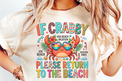 if crabby beach, crab sublimation png, funny crab design, beach crab png, summer coastal png, crab lover gift, beach shirt design, ocean animal png, coastal crab png, funny beach png
