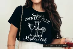 Summer Cocktail Club Members Only SVG | Summer Cocktail PNG Product Image 2
