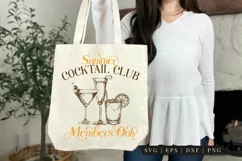 Summer Cocktail Club Members Only SVG | Summer Cocktail PNG Product Image 3