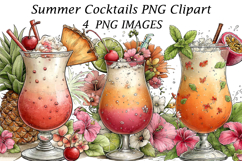 Summer Cocktails PNG Clipart Product Image 1