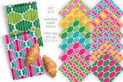 Summer Colorful Seamless Patterned Digital Papers 12 PNG