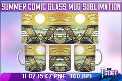 Summer Comic Mug Sublimation | 11 oz 15 oz Mug Sublimation Product Image 1