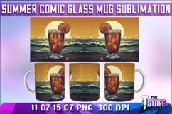 Summer Comic Mug Sublimation | 11 oz 15 oz Mug Sublimation Product Image 4