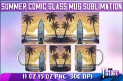 Summer Comic Mug Sublimation | 11 oz 15 oz Mug Sublimation Product Image 1