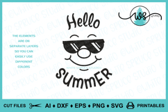 Cute Summer Clipart Cut File &amp; Printable Product Image 2