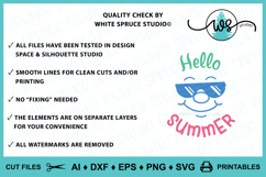 Cute Summer Clipart Cut File &amp; Printable Product Image 4