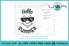 Cute Summer Clipart Cut File &amp; Printable Product Image 7