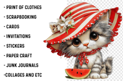 Summer Cute Cats Clipart Product Image 2