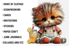 Summer Cute Cats Clipart Product Image 2