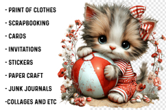 Summer Cute Cats Clipart Product Image 2
