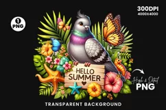 Summer, summer clipart, summer animals clipart, summer png, Sublimation designs, Summer Sublimation, Summer Patriotic PNG, Summer Patriotic Clipart, Pigeon Clipart, Printable Crafts,