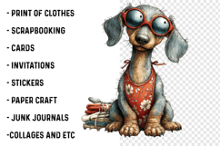 Summer Dachshund Dog Png Clipart Product Image 2