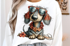Summer Dachshund Dog Png Clipart Product Image 3