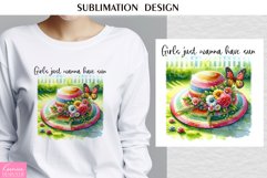 Summer Flowers and Hat|Happy Quotes| T shirt Print Design Product Image 1