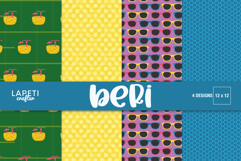 summer sunglasses pattern paper