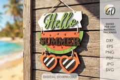 Summer Directional Signs Bundle Laser Cut. Summer Decor SVG Product Image 4