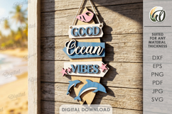 Summer Directional Signs Bundle Laser Cut. Summer Decor SVG Product Image 6