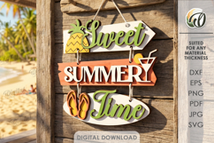Summer Directional Signs Bundle Laser Cut. Summer Decor SVG Product Image 10