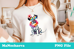 Summer Dalmatian Clipart | Coquette Dog Sublimation Product Image 2