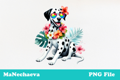 Summer Dalmatian Clipart | Coquette Dog Sublimation Product Image 2