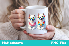 Summer Samoyed Clipart | Coquette Dog Sublimation Product Image 3