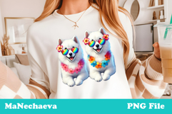 Summer Samoyed Clipart | Coquette Dog Sublimation Product Image 2