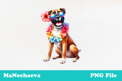 Summer Boxer Clipart | Coquette Dog Sublimation Product Image 2