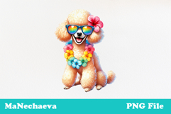Summer Poodle Clipart | Coquette Dog Sublimation Product Image 2